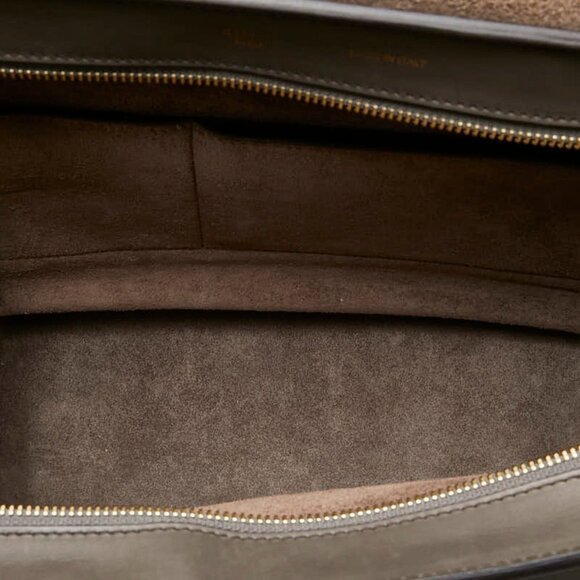 CELINE Brown Leather Shoulder Bag - Picture 6 of 9